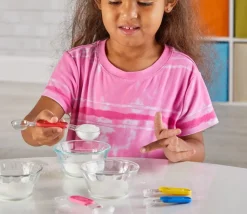 4 cuillères doseuses mesures fractions colorées