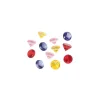 12 diamants colorés 2 cm pions imitation gem