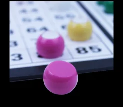 90 dômes 1 à 90 de 22 mm demi-boules numérotées plastique coloré.