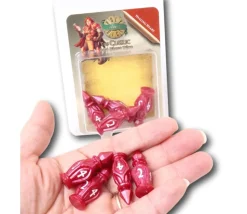 8 dés 4 faces rouge- PolyHero Cleric - Potion