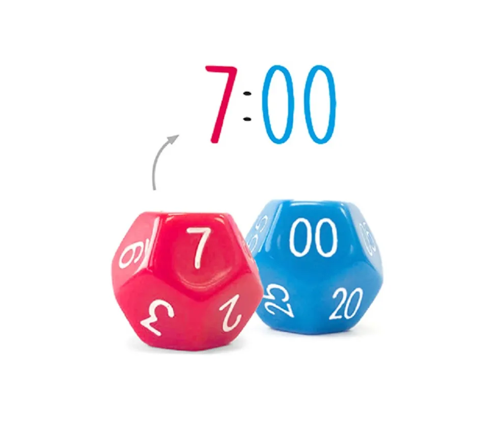2 dés 12 faces Temps : 1 dé heure et 1 dé minute