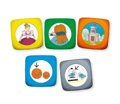 15 Dés à jouer images 3.5 cm - Picto-dés contes classiques