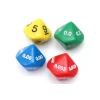4 dés décimaux 10 faces : unité, dixième, centième, millième
