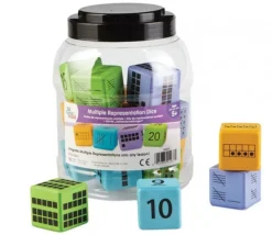 16 dés géants 4.5 cm découverte numération