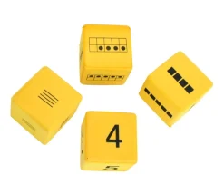 16 dés géants 4.5 cm découverte numération