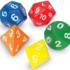 5 dés mousse géants JUMBO multifaces environ 7 cm