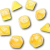 8 dés multi-faces Borealis jaune chessex Lab Dice 6