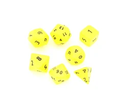 7 dés multi-faces géants opaques JUMBO à l'unité (couleur mise au hasard)