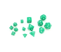 7 dés multi-faces géants opaques JUMBO à l'unité (couleur mise au hasard)