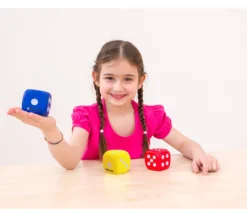 3 Dés silencieux de 5 cm de côté mousse compacte