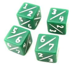 4 dés spéciaux 1/2 à 6/7 Tarmo - dés de modification