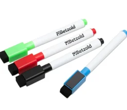 4 Feutres effaçables avec brossette pour ardoise ou tableau blanc