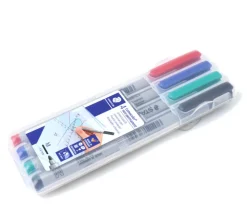 4 Feutres non-permanents couleurs pour personnalisation