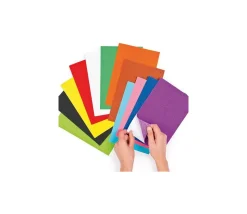 18 Feutrines colorées autocollantes 22 x 15 cm