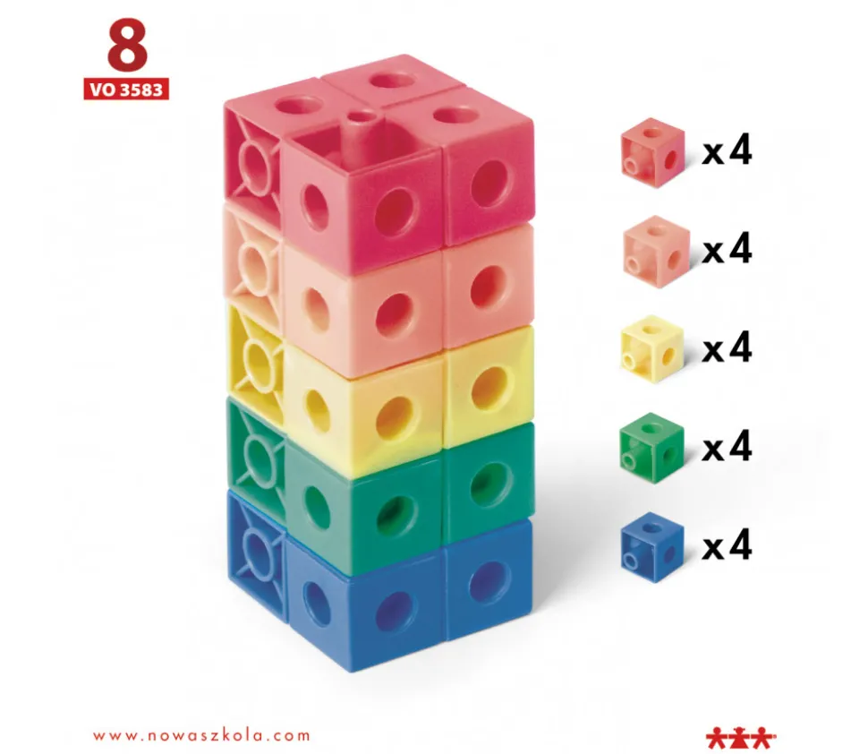 24 fiches cartes d'activités pour jeu de cubes encastrables