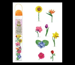 8 fleurs figurines d'environ 8 cm