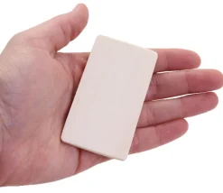 18 Formes géométriques bois naturel 7 cm