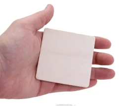 18 Formes géométriques bois naturel 7 cm