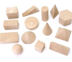 14 formes géométriques bois Rewood - cube base 3 cm