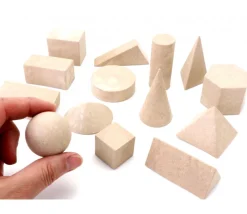 14 formes géométriques bois Rewood - cube base 3 cm