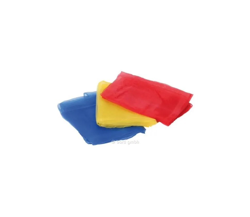 3 foulards colorés de jonglage 40 x 40 cm