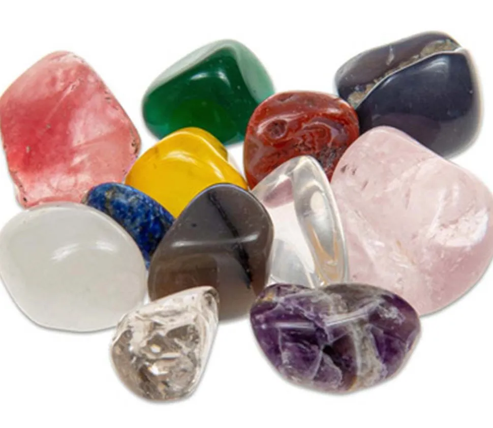 12 Galets pierres précieuses