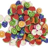 96 gommes en forme de fruits 2 cm