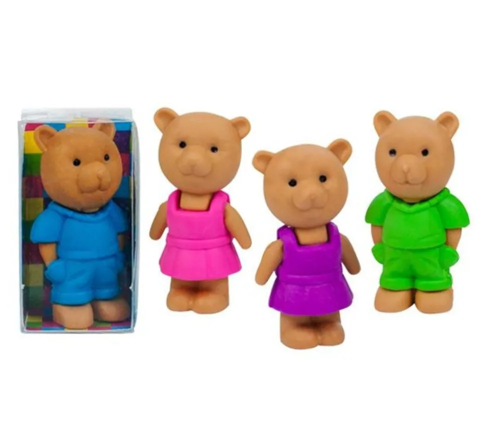 4 gommes ours / pions