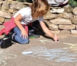 15 grandes craies de trottoir 7 couleurs