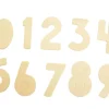 30 Grands chiffres 0 à 9 en bois de 8 cm