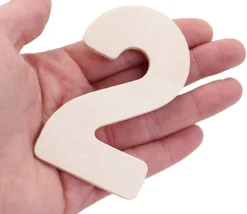 30 Grands chiffres 0 à 9 en bois de 8 cm