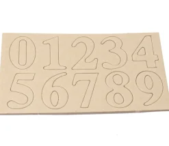 20 Grands chiffres de 0 à 9 cartonné de 4 cm