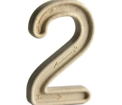 10 Grands chiffres en relief 7.5 cm avec billes