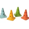 4 grands cônes slalom 30 cm éco-plastique robuste