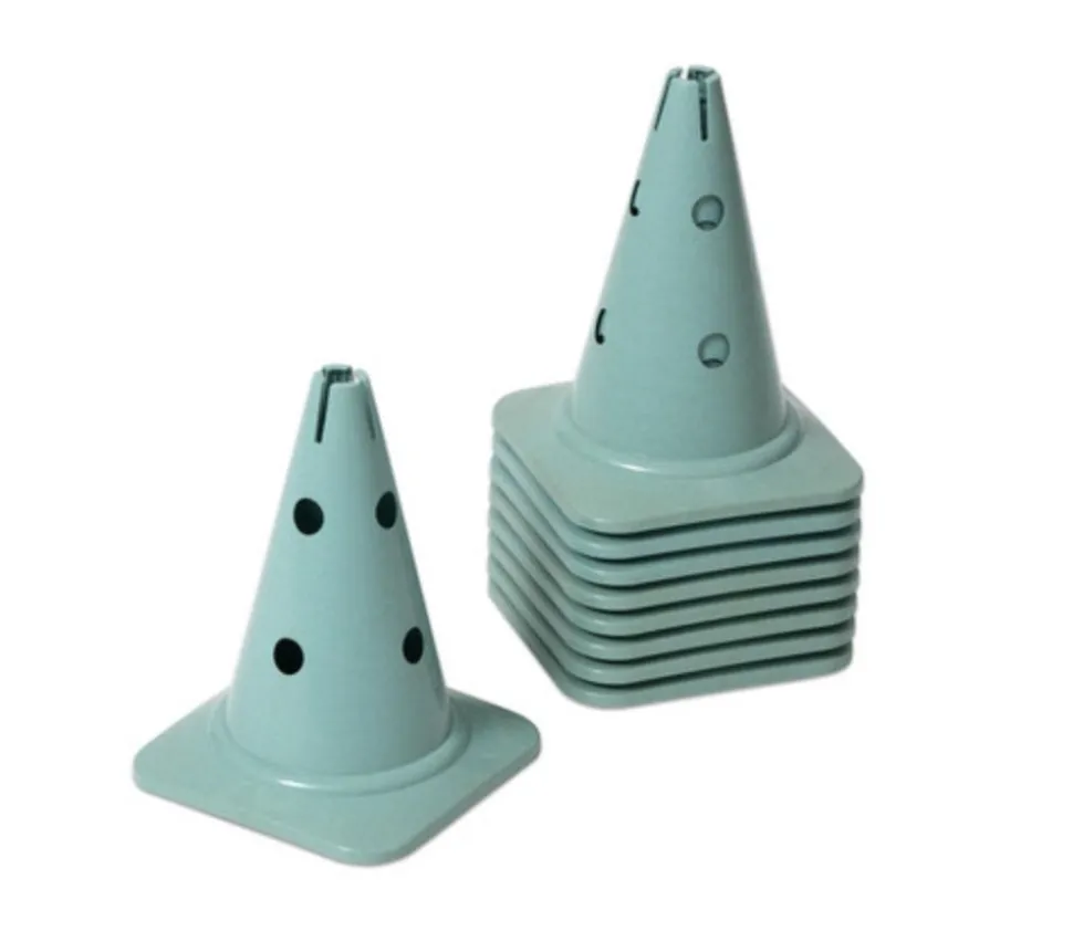 4 grands cônes slalom 30 cm éco-plastique robuste