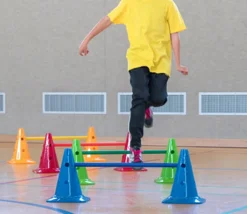 6 grands Cônes slalom 30 cm SUPER RESISTANTS avec trous