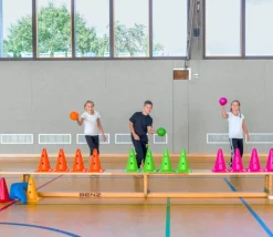 6 grands Cônes slalom 30 cm SUPER RESISTANTS avec trous