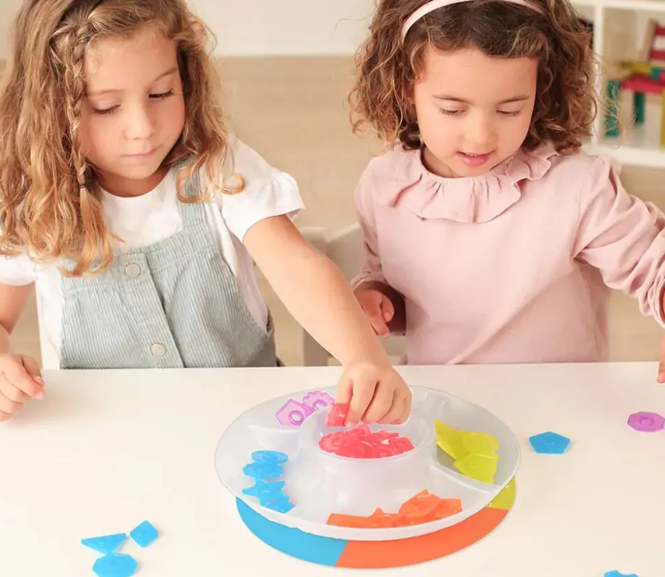 4 grands plateaux de tri transparents 26 cm