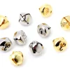 10 Grelots métal doré et argenté Ø 1.3 cm