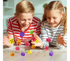 48 gros dés mousse 3,8 cm silencieux