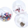 5 grosses Boules 10 cm plastique cristal à remplir et suspendre