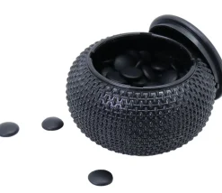2 jarres 360 pions de go convexes - pierres jeu de go