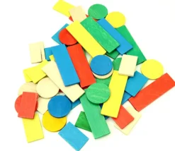 50 Jetons de jeux en bois lot pour tarot, nain jaune, mise 5 couleurs