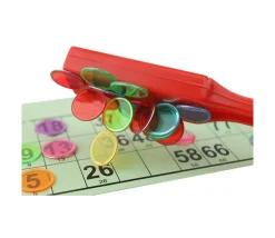 100 Jetons de loto magnétiques avec 1 ramasse jetons bâton