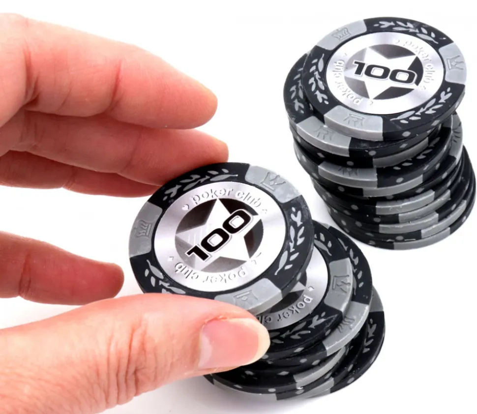 20 Jetons de poker crown argile valeur 100 - 14 gr