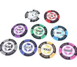 20 Jetons de poker crown argile valeur 1000 - 14 gr