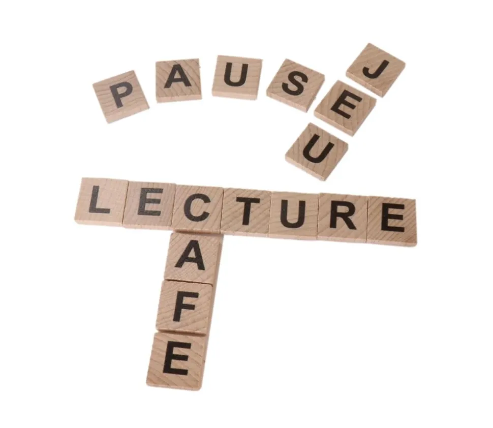 80 Jetons en bois lettres alphabet 2 cm pour jeux