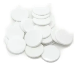 10 Jetons plastique 25 mm - pions ronds plats 2.5 cm pour jeux par couleur