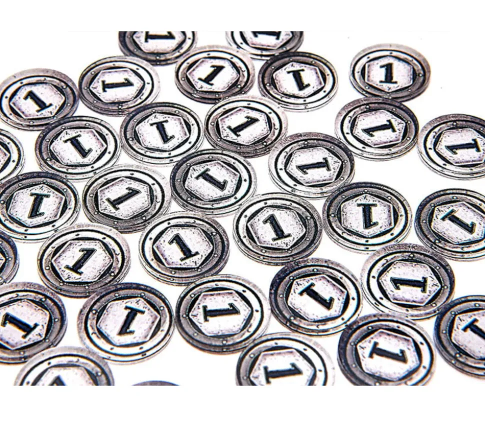 80 jetons ronds / carrés / trianges pour mise de jeu