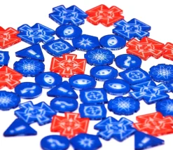 80 jetons rouges et bleus compatibles jeu XWing bleu